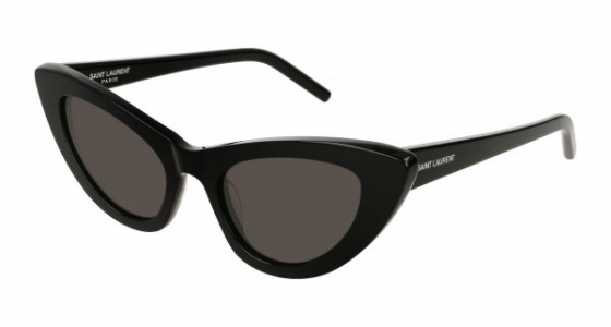 Saint Laurent SL 213 LILY Sunglasses, 001 - BLACK with GREY lenses