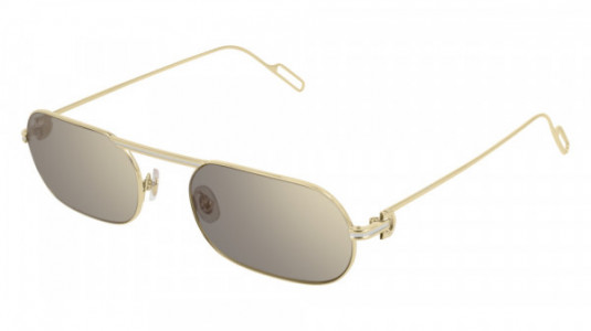 Cartier CT0112S Sunglasses, 002 - SILVER with BLUE lenses