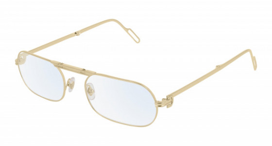 Cartier CT0115O Eyeglasses, 001 - GOLD with TRANSPARENT lenses