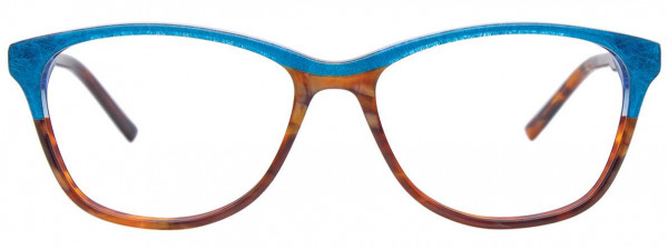 Takumi TK1084 Eyeglasses, 010 - Brown Marbled & Blue