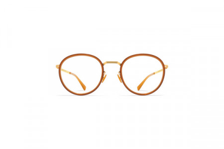 Mykita TUVA Eyeglasses, A56 Glossy Gold/Brown Dark Bro