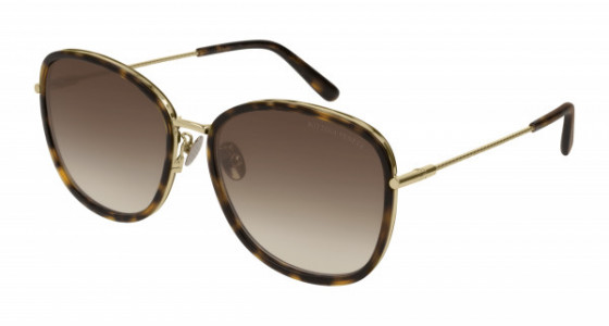 Bottega Veneta BV0220SK Sunglasses, 002 - HAVANA with BROWN lenses