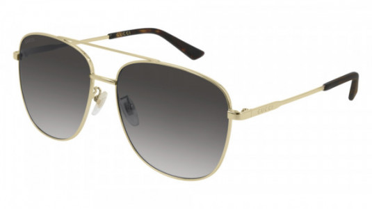 Gucci GG0410SK Sunglasses, 003 - GOLD with GREY lenses