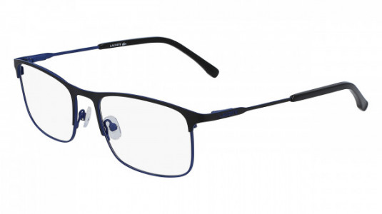 Lacoste L2252 Eyeglasses, (001) MATTE BLACK/BLUE