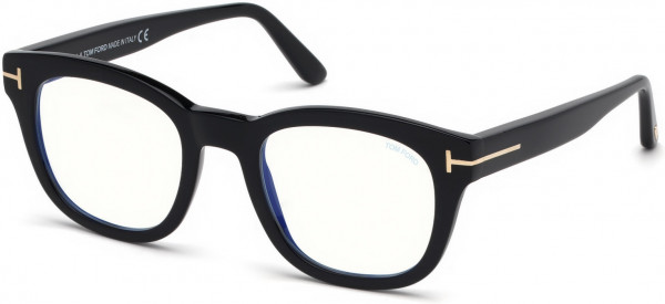 Tom Ford FT5542-B Eyeglasses, 001 - Shiny Black / Shiny Black