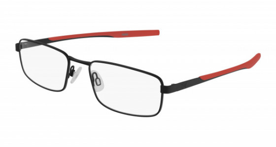 Puma PU0237O Eyeglasses, 001 - BLACK with TRANSPARENT lenses