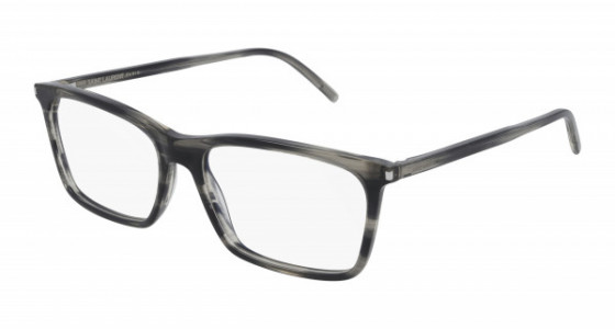 Saint Laurent SL 296 Eyeglasses, 011 - HAVANA with TRANSPARENT lenses