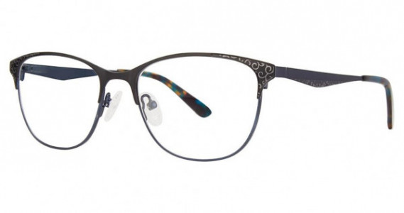 Modern Art A602 Eyeglasses, Matte Black/Navy