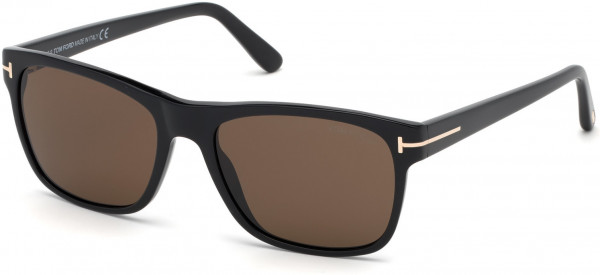 Tom Ford FT0698 GIULIO Sunglasses, 01J - Shiny Black / Shiny Black