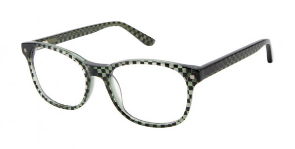 Zuma Rock ZR006 Eyeglasses, Olive/Black Checkered Print (OLI)