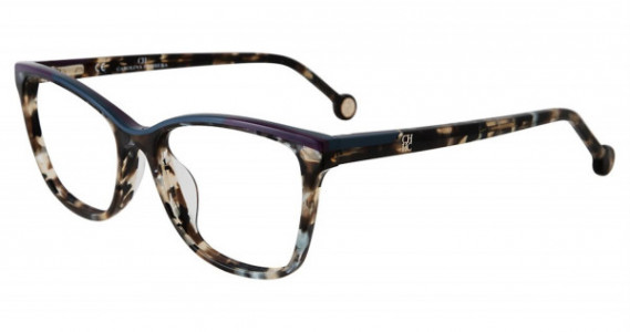 Carolina Herrera VHE820K Eyeglasses, Tortoise Blue Trim 096X