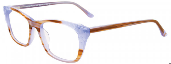 Takumi TK1122 Eyeglasses, 010 - Light Brown Marbled & Periwinkle Blue