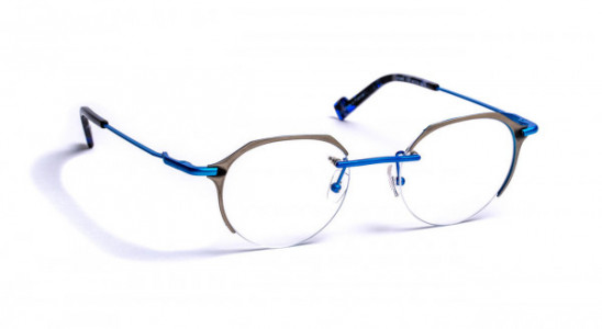 J.F. Rey JF2865 Eyeglasses, BRUSHED SILVER / BLUE KLEIN (1320)