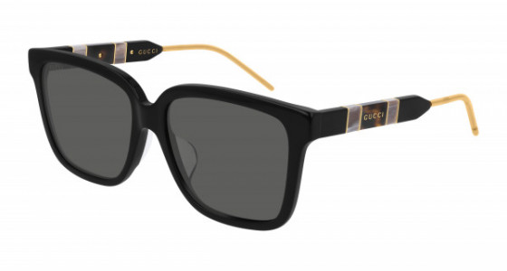 Gucci GG0599SA Sunglasses, 001 - BLACK with GREY lenses