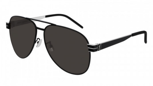 Saint Laurent SL M53 Sunglasses, 001 - BLACK with BLACK lenses