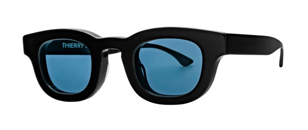Thierry Lasry DARKSIDY Sunglasses, 101 - BLACK W/ NAVY BLUE LENSES