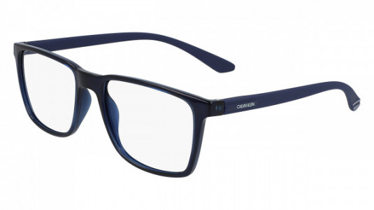 Calvin Klein CK19573 Eyeglasses, (405) CRYSTAL BLUE