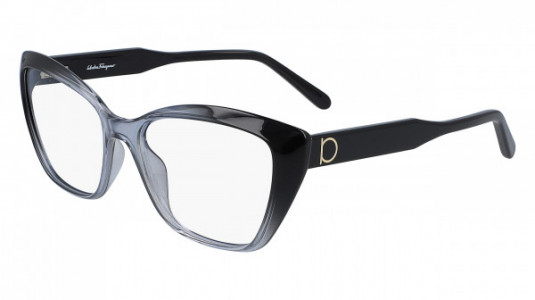 Ferragamo SF2854 Eyeglasses, (250) BROWN GRADIENT/CLEAR BROWN