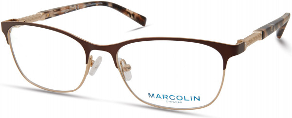 Marcolin MA5022 Eyeglasses, 049 - Matte Dark Brown