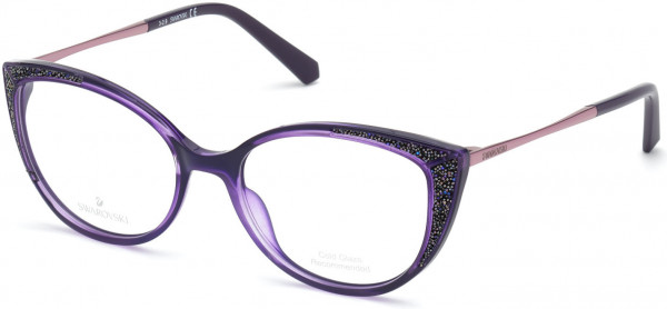 Swarovski SK5362 Eyeglasses, 081 - Shiny Violet