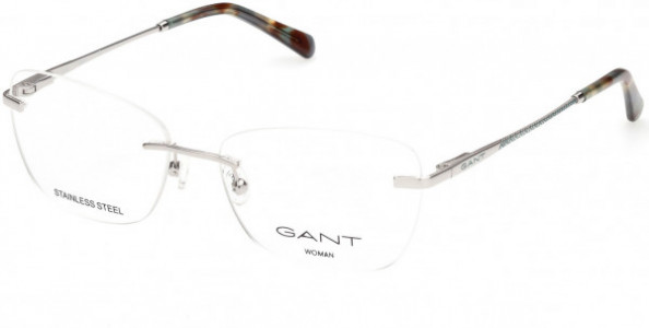 Gant GA4098 Eyeglasses, 010 - Shiny Light Nickeltin
