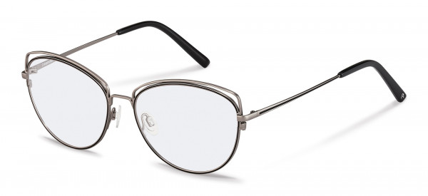 Rodenstock R2629 Eyeglasses, A light gunmetal, black