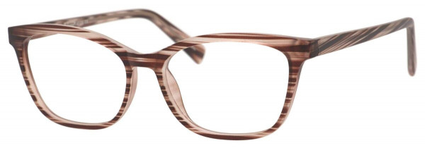 Enhance EN4148 Eyeglasses, Brown Stripe