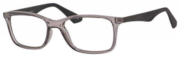 Enhance EN4200 Eyeglasses, Shiny Grey Crystal/Matte Black