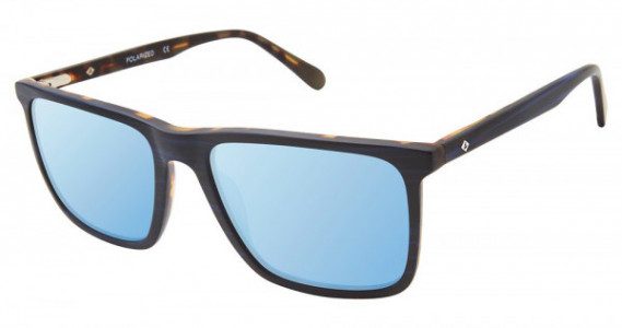 Sperry Top-Sider SOUTHPORT Sunglasses, C02 NAVY HORN (DARK NAVY FLASH)