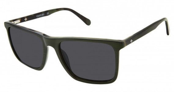 Sperry Top-Sider SOUTHPORT Sunglasses, C03 OLIVE HORN (SOLID GREY)
