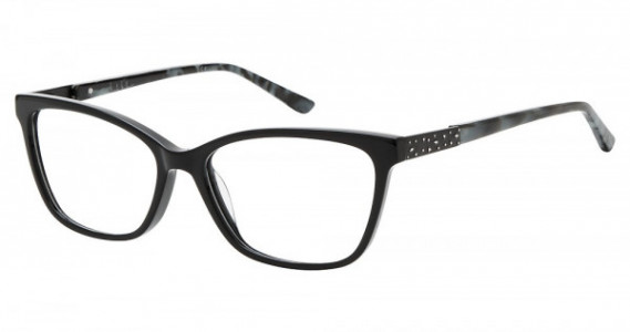 Nicole Miller Atwater Eyeglasses, C01 BLACK/TEAL