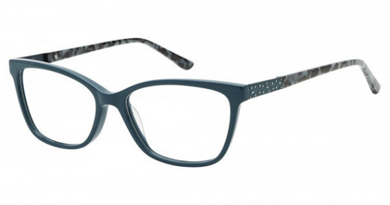 Nicole Miller Atwater Eyeglasses, C03 TEAL/BLACK