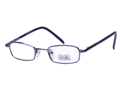 Broadway B522 Eyeglasses, Shiny Violet Rim with Dark Purple Temples