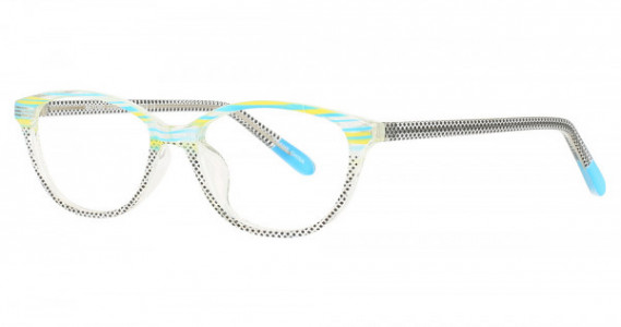 Smilen Eyewear 3076 Eyeglasses, Blue Stripe