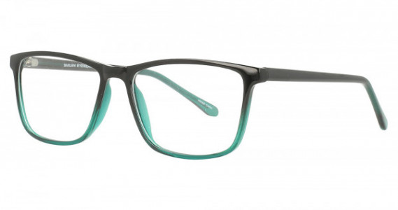 Smilen Eyewear Dream Eyeglasses, Black/Green