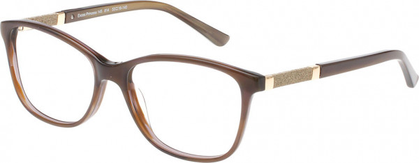 Exces PRINCESS 145 Eyeglasses, 814 Brown-Gold