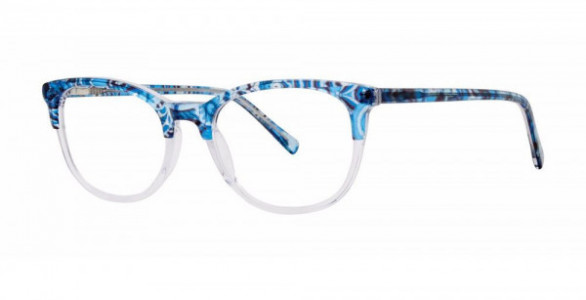 Fashiontabulous 10X254 Eyeglasses, Blue/Crystal