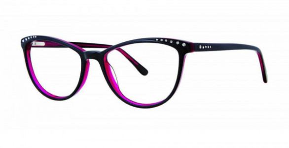 Fashiontabulous 10X258 Eyeglasses, Black/Plum
