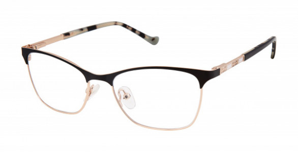 Tura R580 Eyeglasses, Black/Gold (BLK)
