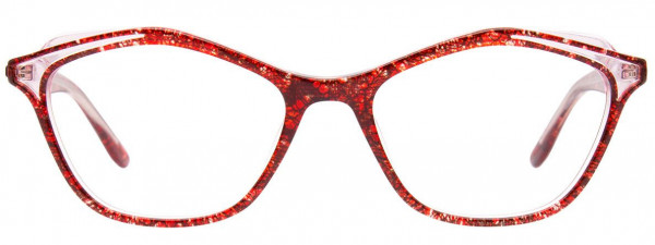 Paradox P5074 Eyeglasses, 030 - Red & Crystal