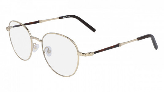 Ferragamo SF2192 Eyeglasses, (717) SHINY GOLD
