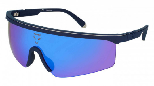 Police SPLA28 Sunglasses, RUBBERIZED NIGHT BLUE (6C9B)