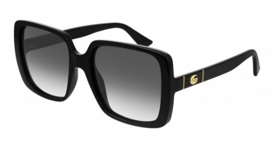 Gucci GG0632S Sunglasses, 001 - BLACK with GREY lenses