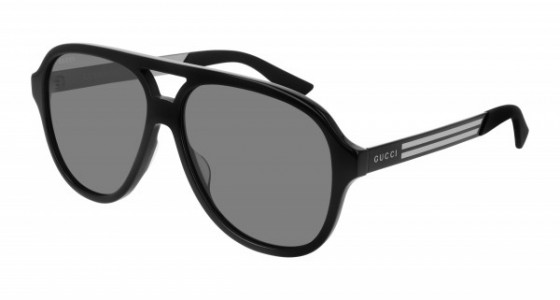 Gucci GG0688S Sunglasses, 001 - BLACK with GREY lenses