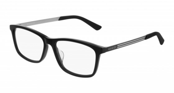 Gucci GG0699OA Eyeglasses, 001 - BLACK with TRANSPARENT lenses