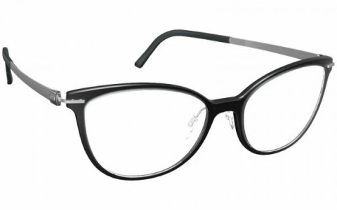 Silhouette Infinity View Full Rim 1595 Eyeglasses, 9000 Black Silver