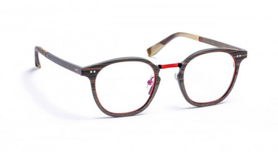 J.F. Rey JF2899 Eyeglasses, WOOD/FIBER GLASS BROWN/RED (9030)