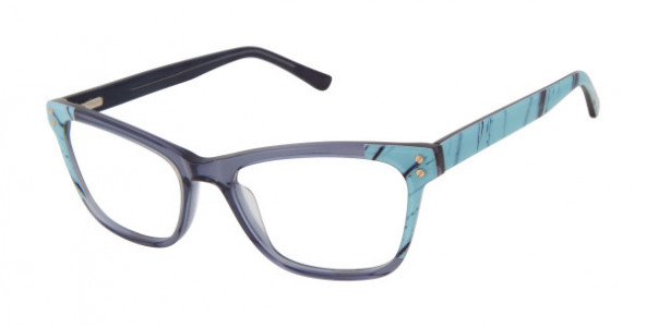 L.A.M.B. LA075 Eyeglasses, Grey Turquoise (GRY)