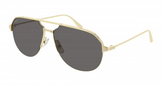 Cartier CT0229S Sunglasses, 001 - GOLD with GREY lenses