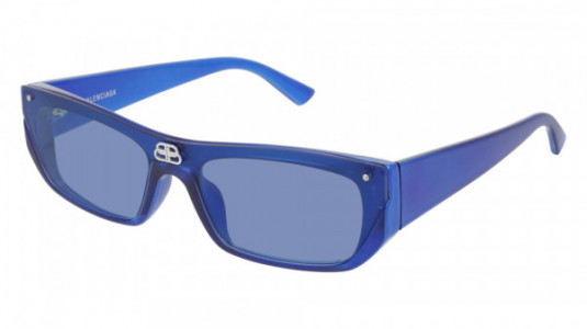 Balenciaga BB0080S Sunglasses, 003 - BLUE with LIGHT BLUE lenses
